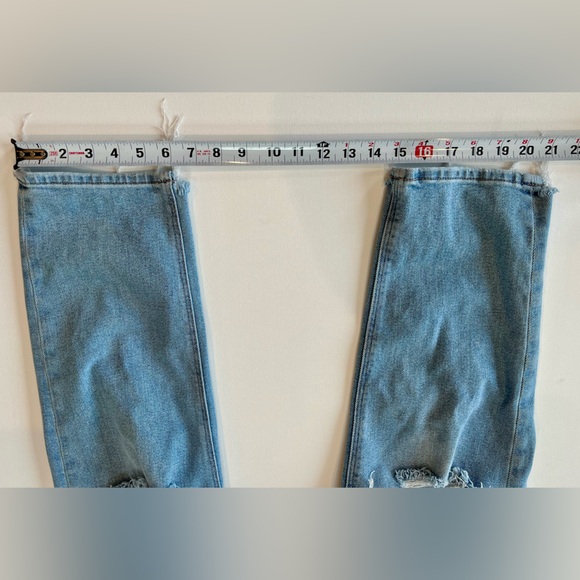 American Eagle Outfitters Mom Denim Distressed Overalls - Picture 8 of 13